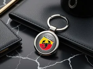 Fiat Abarth Metal Keychain Stainless Steel Premium Look